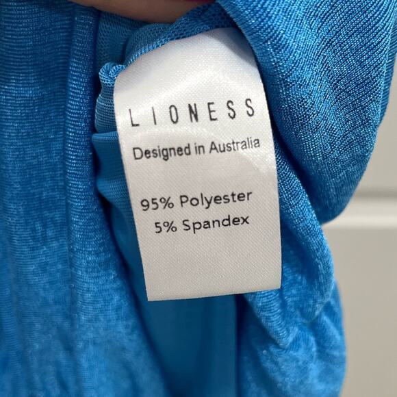 Lioness The Goddess Mini Dress XS Teal Blue Shimmer - Picture 7 of 12